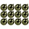 12 Pack 70mm 2.75" Shiny Sage Green Ornament with Wire and UV Coating